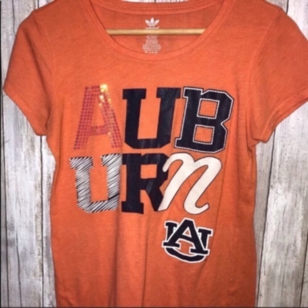 Adidas Auburn Tigers Graphic Tee Orange Women’s Small NCAA Shirt - Picture 2 of 4